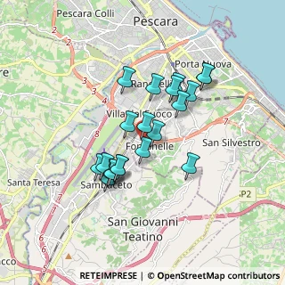 Mappa Via Fontanelle, 65129 Pescara PE, Italia (1.502)