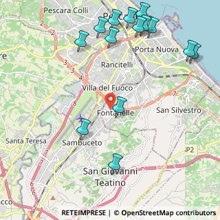 Mappa Via Fontanelle, 65129 Pescara PE, Italia (2.895)