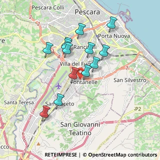 Mappa Via Fontanelle, 65129 Pescara PE, Italia (1.73077)