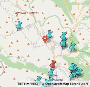 Mappa Via Campo Rendina, 67017 Pizzoli AQ, Italia (6.2085)