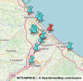 Mappa San Giovanni Teatino, 65128 Pescara PE, Italia (6.03333)