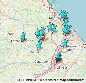 Mappa Contrada Selvaiella, 65010 Spoltore PE, Italia (7.4155)