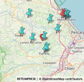 Mappa Contrada Gallo, 65010 Collecorvino PE, Italia (7.86917)