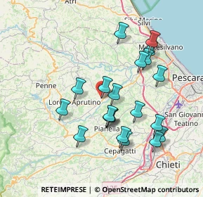 Mappa Contrada Gallo, 65010 Collecorvino PE, Italia (7.4485)