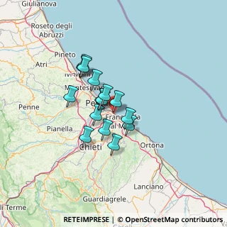 Mappa Contrada Preatro, 66023 Francavilla al Mare CH, Italia (9.66733)