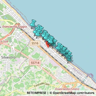 Mappa Viale Alcione Nord, 66023 Francavilla al Mare CH, Italia (0.6)