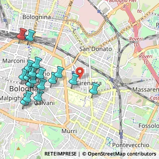 Mappa Via Oreste Regnoli, 40138 Bologna BO, Italia (1.296)