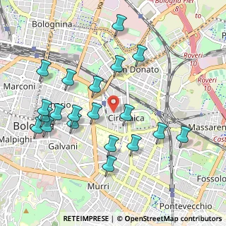 Mappa Via Oreste Regnoli, 40138 Bologna BO, Italia (1.0645)