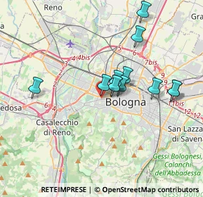 Mappa Via della Crocetta, 40134 Bologna BO, Italia (3.0675)