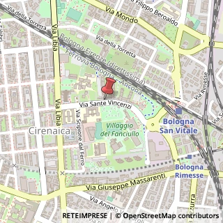 Mappa Via Sante Vincenzi, 42, 40138 Bologna, Bologna (Emilia Romagna)