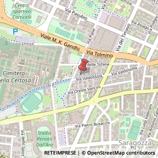 Mappa Via Valdossola, 31, 40134 Bologna, Bologna (Emilia Romagna)