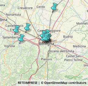 Mappa Via Olindo Guerrini, 40134 Bologna BO, Italia (7.37083)