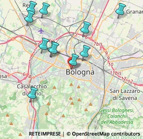 Mappa Via Pietralata, 40100 Bologna BO, Italia (4.39364)