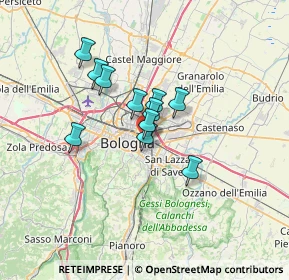 Mappa Via Sante Vincenzi, 40138 Bologna BO, Italia (4.67909)