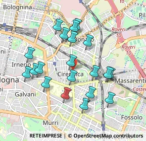 Mappa Via Sante Vincenzi, 40138 Bologna BO, Italia (0.9135)