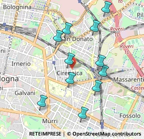 Mappa Via Sante Vincenzi, 40138 Bologna BO, Italia (0.95364)