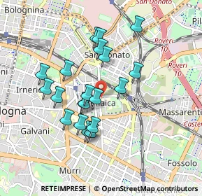 Mappa Via Sante Vincenzi, 40138 Bologna BO, Italia (0.7915)