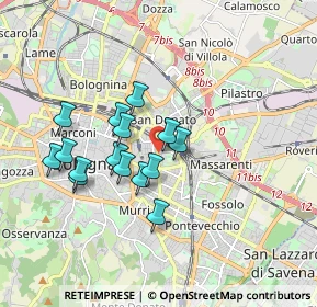 Mappa Via Sante Vincenzi, 40138 Bologna BO, Italia (1.54)