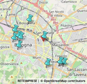 Mappa Via Sante Vincenzi, 40138 Bologna BO, Italia (2.30091)