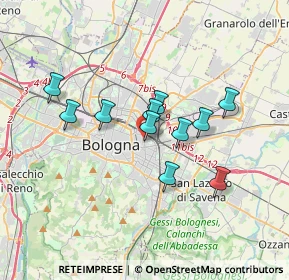 Mappa Via Sante Vincenzi, 40138 Bologna BO, Italia (2.85)