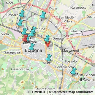 Mappa Via Antonio Zanolini, 40126 Bologna BO, Italia (2.20333)