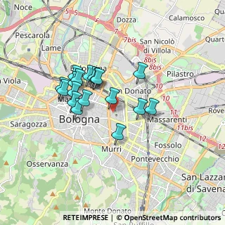 Mappa Via Antonio Zanolini, 40126 Bologna BO, Italia (1.43056)