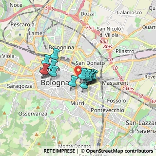 Mappa Via Antonio Zanolini, 40126 Bologna BO, Italia (1.16625)