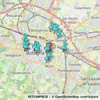 Mappa Via Antonio Zanolini, 40126 Bologna BO, Italia (1.428)