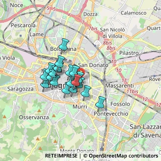 Mappa Via Antonio Zanolini, 40126 Bologna BO, Italia (1.298)