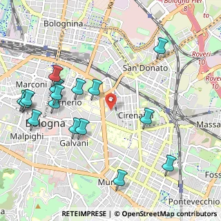 Mappa Via Antonio Zanolini, 40126 Bologna BO, Italia (1.245)