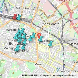 Mappa Via Antonio Zanolini, 40126 Bologna BO, Italia (1.0965)