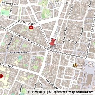 Mappa Via Guglielmo Marconi, 1, 40122 Bologna, Bologna (Emilia Romagna)