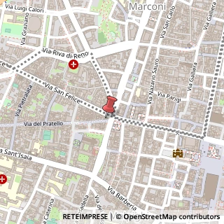 Mappa Via del Pratello,  3, 40122 Bologna, Bologna (Emilia Romagna)