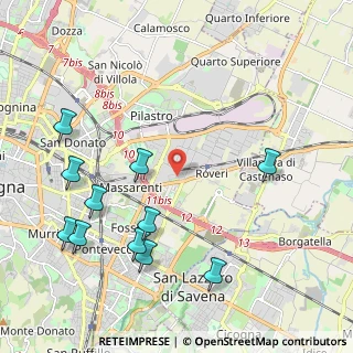 Mappa Via Agostino Barelli, 40138 Bologna BO, Italia (2.51727)