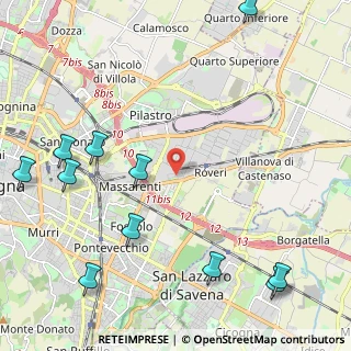 Mappa Via Agostino Barelli, 40138 Bologna BO, Italia (3.05636)