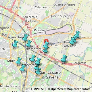 Mappa Via Agostino Barelli, 40138 Bologna BO, Italia (2.34941)