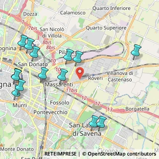 Mappa Via Agostino Barelli, 40138 Bologna BO, Italia (2.73429)