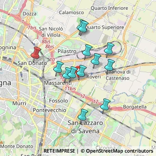 Mappa Via Agostino Barelli, 40138 Bologna BO, Italia (1.59538)