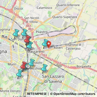 Mappa Via Agostino Barelli, 40138 Bologna BO, Italia (2.46182)