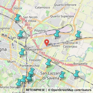 Mappa Via Agostino Barelli, 40138 Bologna BO, Italia (3.26385)