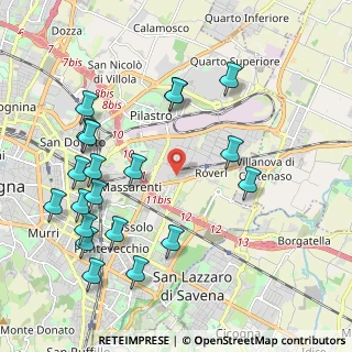 Mappa Via Agostino Barelli, 40138 Bologna BO, Italia (2.386)