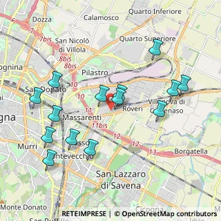 Mappa Via Agostino Barelli, 40138 Bologna BO, Italia (2.10714)