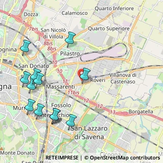 Mappa Via Agostino Barelli, 40138 Bologna BO, Italia (2.63231)