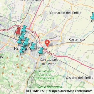 Mappa Via Agostino Barelli, 40138 Bologna BO, Italia (5.28333)