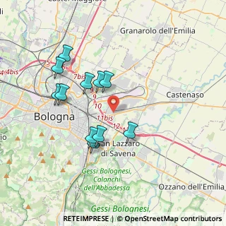Mappa Via Agostino Barelli, 40138 Bologna BO, Italia (3.47273)