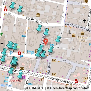 Mappa Via di Porta di Castello, 40121 Bologna BO, Italia (0.06538)