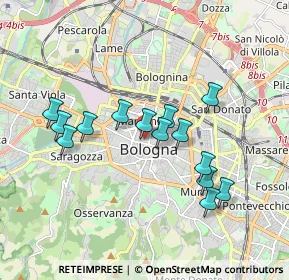 Mappa Via Dè Gessi, 40100 Bologna BO, Italia (1.65643)