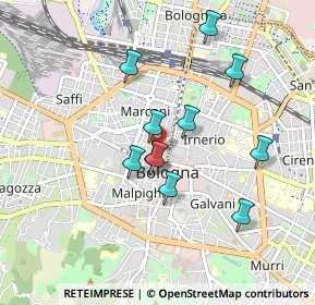 Mappa Via di Porta di Castello, 40121 Bologna BO, Italia (0.78182)