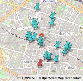 Mappa Via Calcavinazzi, 40121 Bologna BO, Italia (0.444)