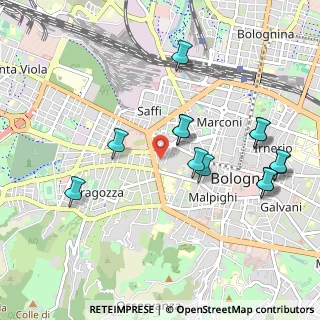 Mappa Via Santa Croce, 40122 Bologna BO, Italia (1.05462)